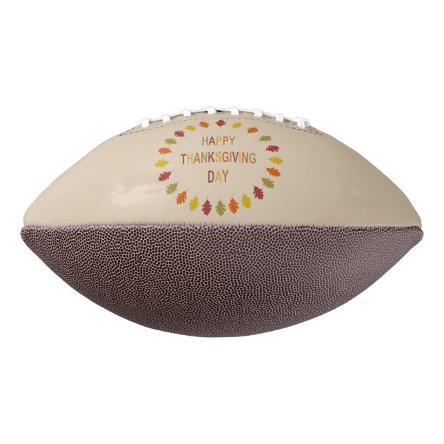 Ballon De Foot Feuilles de chêne de Thanksgiving (Tourné à 270°)