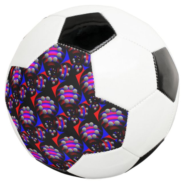 Ballon De Foot Fibonacci 'Fish Checker Black' par Kenneth Yoncich (3/4)