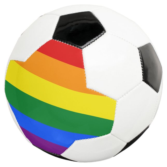 Ballon De Foot Fierté arc-en-ciel (3/4)