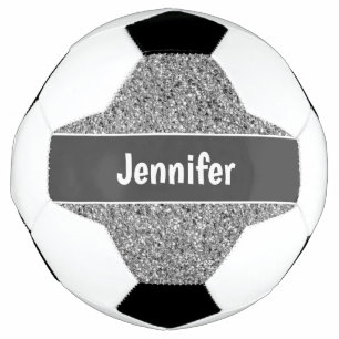 Ballon De Foot Fille Parties scintillant Argent Étincelle Enfant