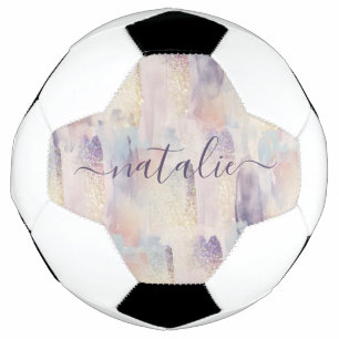 Ballon De Foot Fille parties scintillant rose violet scintillante