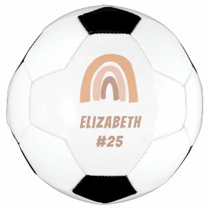 Ballon De Foot Filles arc-en-ciel rose personnalisées