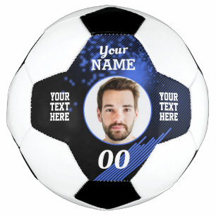 Ballon De Foot Firefer Custom Soccer Ball Blue