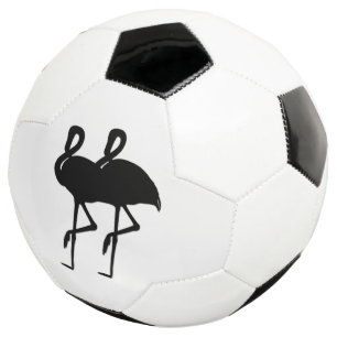 Ballon De Foot Flamant rose noir et blanc