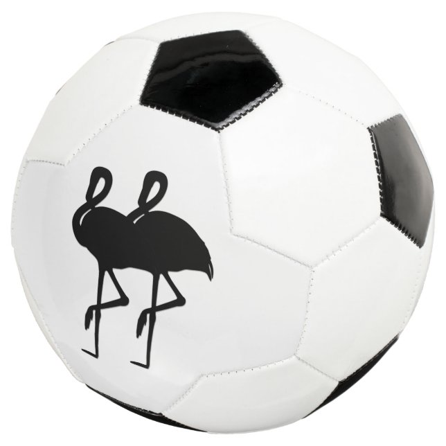 Ballon De Foot Flamant rose noir et blanc (3/4)