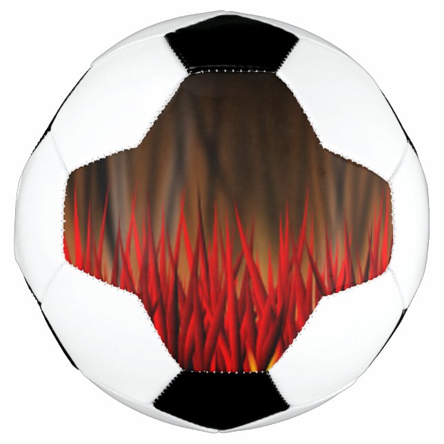 BALLON DE FOOT FLAMMES D'INCENDIE (Devant)