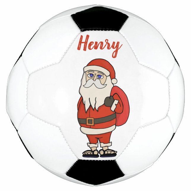 Ballon De Foot Flèches de Noël du Père Noël sur mesure (Devant)