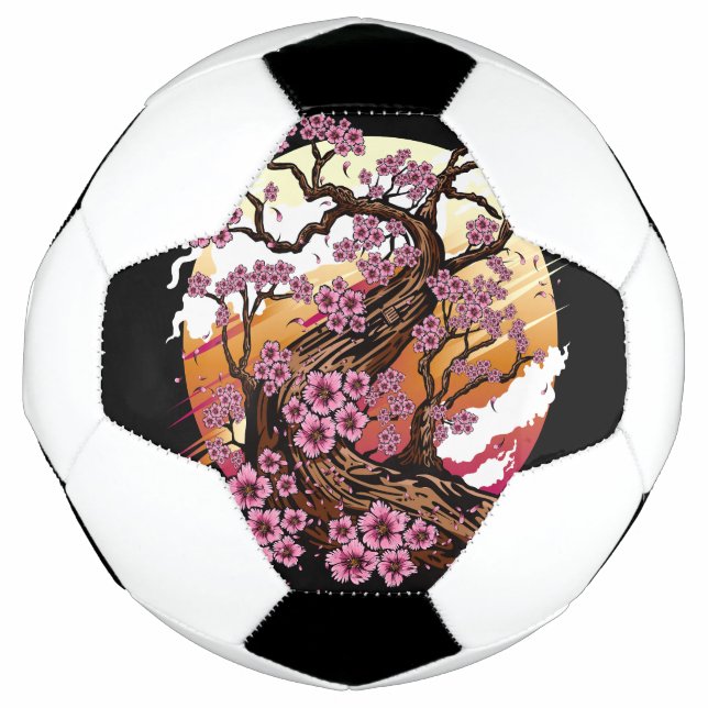 Ballon De Foot Fleur de cerisier sauvage (Devant)
