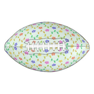 Ballon De Foot Fleurs colorées, Motif Floral, Verdure, Boho