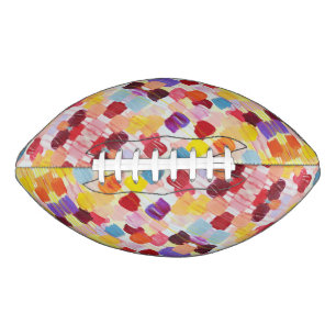 Ballon De Foot Fleurs de peinture jolies et colorées