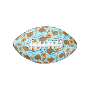 Ballon De Foot Fleurs orange de la famille Otter Animaux aquatiqu