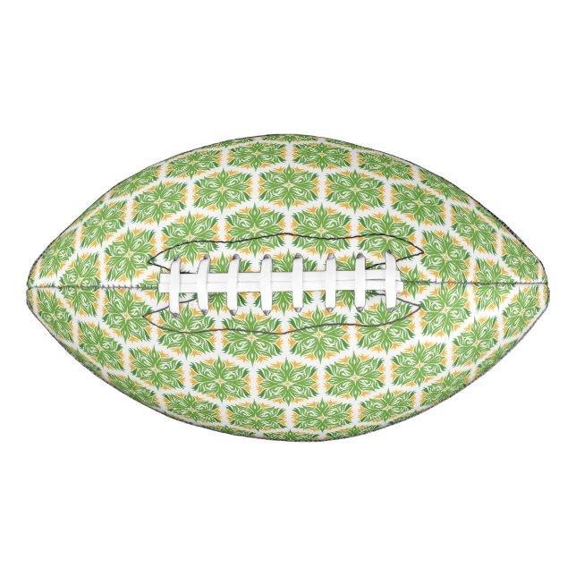 Ballon De Foot Fleurs Vertes, Motif De Fleurs, Modèle Floral (Devant)