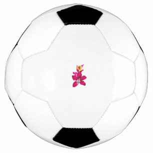 Ballon De Foot Floral Style, ArtyClick Crimson, Light Gold