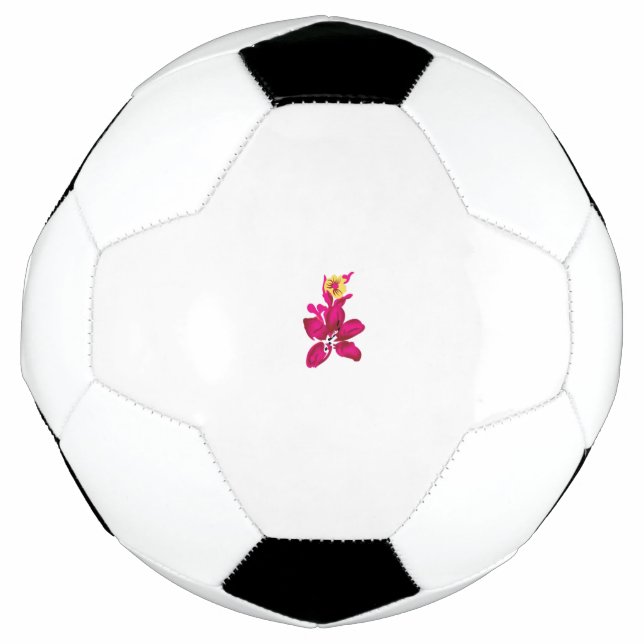 Ballon De Foot Floral Style, ArtyClick Crimson, Light Gold (Devant)