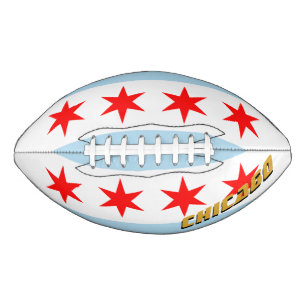 Ballon De Foot Football américain avec drapeau de Chicago / Illin