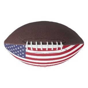 Ballon De Foot Football américain patriotique avec le drapeau de