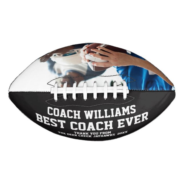 Ballon De Foot Football Best Coach Ever Sports Modern Cool Unique (Devant)