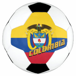 Ballon De Foot Football Colombie & Drapeau Colombien / Sports