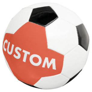 Ballon De Foot Football de soccer personnalisé rouge