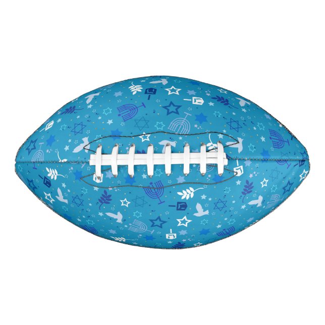 Ballon De Foot Football des étoiles d'Hanoukka (Devant)