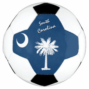 Ballon De Foot Football et drapeau de la Caroline du Sud / USA Sp