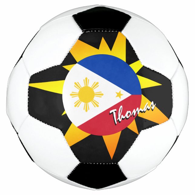 Ballon De Foot Football et drapeau philippin / BANG (Devant)