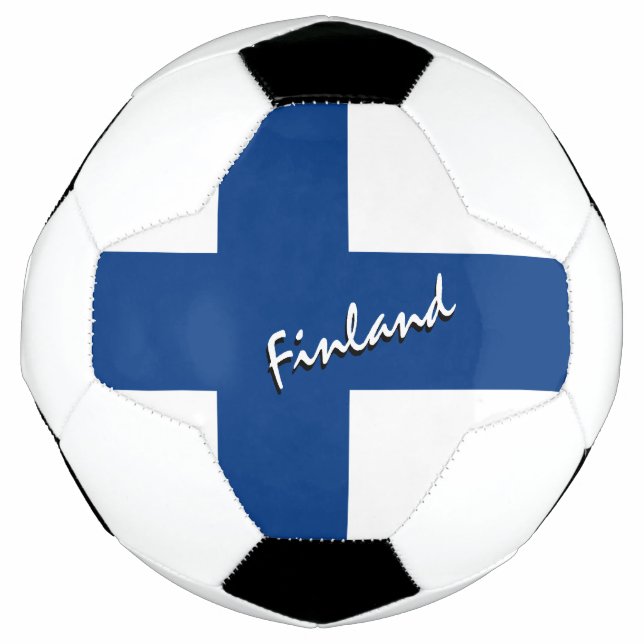Ballon De Foot Football finlandais & Drapeau finlandais / Sports (Devant)