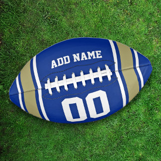 Ballon De Foot Football Jersey Blue|Gold Personnalisé
