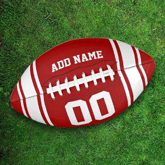 Ballon De Foot Football Jersey Red|Blanc Personnalisé