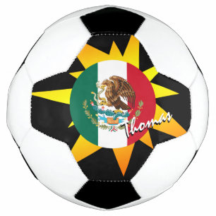 Ballon De Foot Football mexicain & Drapeau mexicain / BANG