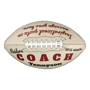 Ballon De Foot Football personnalisé pour entraîneur - merci cade