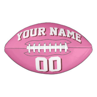 Ballon De Foot Football personnalisé rose blanc et marron