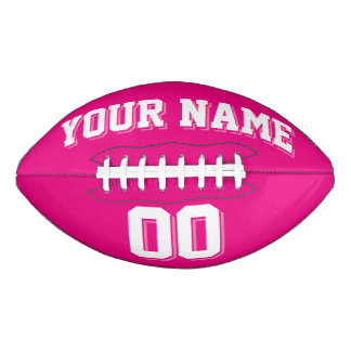 Ballon De Foot Football personnalisé rose chaud et blanc