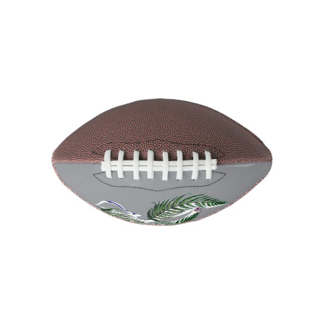 Ballon De Foot Football Rugby Ball NZ Aotearoa Fern Design (Devant)