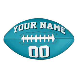 Ballon De Foot Football turquoise BLANC ET NOIR