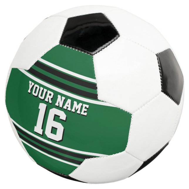 Ballon De Foot Forest Green Black Team Jersey Custom (3/4)