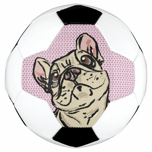 Ballon De Foot Frenchie Hearts (Devant)
