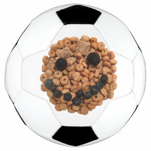 Ballon De Foot Fruit souriant mignon et visage de céréales