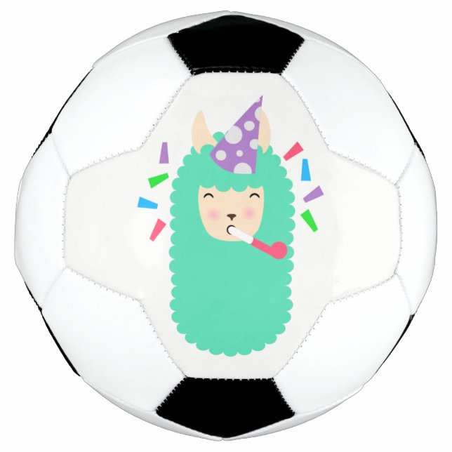 Ballon De Foot Fun Party Emoji Llama (Devant)