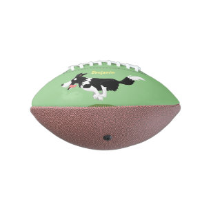 Ballon De Foot Funny Border Collie chien en course dessin animé