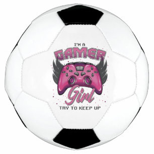Ballon De Foot Gamer Girl design