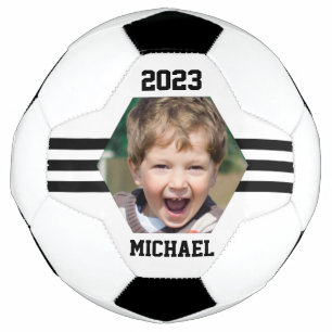 Ballon De Foot Garde-photos personnalisée Stripes noires