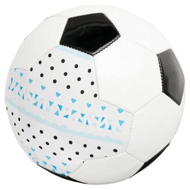 Ballon De Foot Géométrie bleue (3/4)