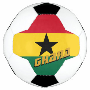 Ballon De Foot Ghana Football & Drapeau Ghanéen / Sports