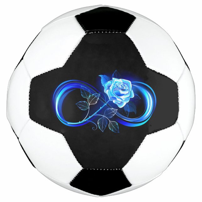 Ballon De Foot Glowing infinity with blue rose (Devant)