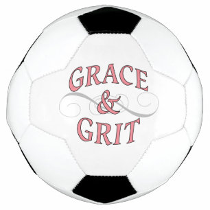 Ballon De Foot Grace & Gris en rose et gris
