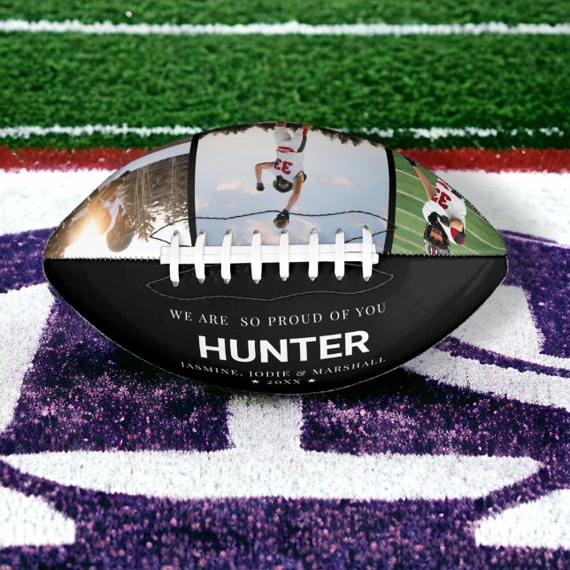 Ballon De Foot Graduation personnalisée Football photo senior (Créateur téléchargé)
