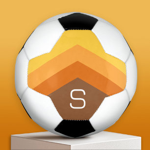 Ballon De Foot Grands Darts Chevron Colorés avec Monogramme