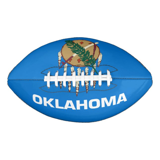 Ballon De Foot Graphique Drapeau de l'état de l'Oklahoma dynamiqu (Devant)