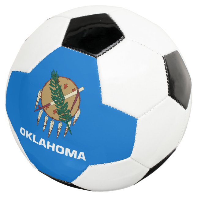 Ballon De Foot Graphique Drapeau de l'état de l'Oklahoma dynamiqu (3/4)